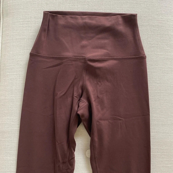 CRZ Yoga High Rise Butterluxe Leggings Taupe Brown Crop 25” XS - Picture 4 of 12